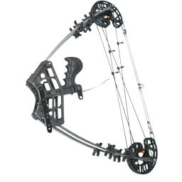 Arco composto besta caça aço bola arco 40lbs ibo350fps mecânica polia arco shlingshot tiro com arco junxing m109 - Image 5