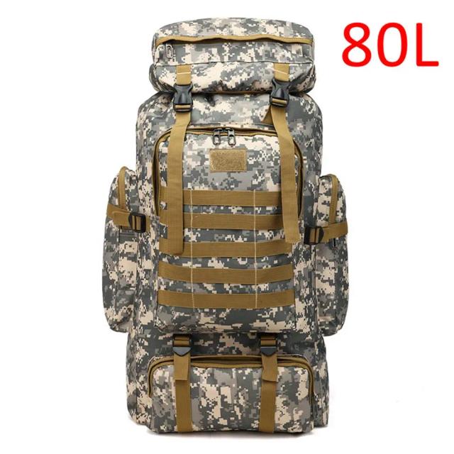 Mochila Multifuncional de Camping 80L para Viagens e Montanhismo - Ideal para Homens e Mulheres