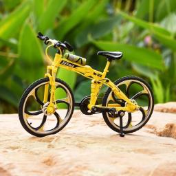 1:10 modelo liga de bicicleta de montanha diecast metal mountain bike curvatura estrada dobrável corrida simulação presente brinquedos para crianças - Image 4