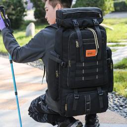 Mochila multifuncional para caminhadas, 80l, escalada, atividades ao ar livre, sacos de armazenamento, confortável, resistente ao desgaste, para acampamento e turismo - Image 2