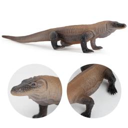 Modelos simulados de animais florestais, animal rastejando lagarto, sólido estático, komodo, lagarto gigante, ornamento de plástico, brinquedos infantis, presentes, novo - Image 3