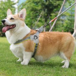 Arnês para cães reflexivo respirável, Saddle Style Chest Strap, Confortável e seguro para caminhar e treinar - Image 3