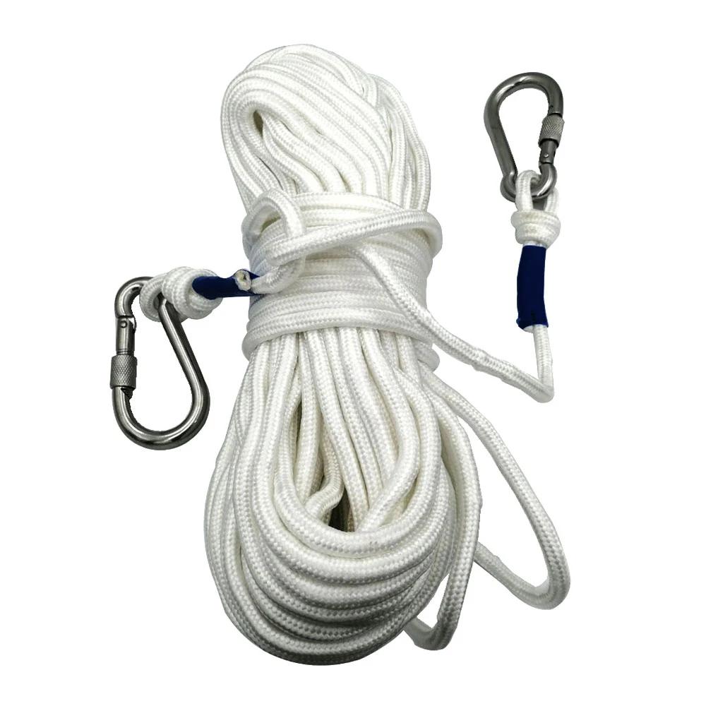 21/30 medidores diâmetro 8mm linha de flutuador de flutuador de flutuador de flutuação de snorkeling linha de bóia inflável de mergulho com carabiners - Image 1