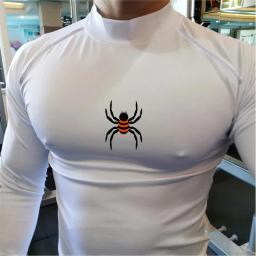 Camisa de compressão manga longa masculina, camiseta esportiva, pulôver corrida, roupa de ginástica, fitness, sportwear - Image 2