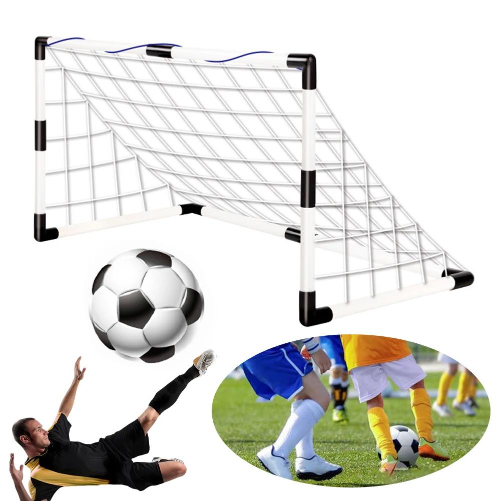 Objetivo dobrável do futebol com bomba e bola, Post de futebol para interior e exterior, treinamento de futebol, brinquedo esportivo - Image 1