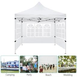 Anti-Scratch Camping Tarp com janela, pano dobrado tenda, sombra economia de espaço, pátio ao ar livre Sun Shelter - Image 4