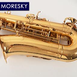 MORESKY-E-Saxofone Alto Flat com Estojo, Eb, Alto, Chaves Douradas, Instrumento de Música - Image 4
