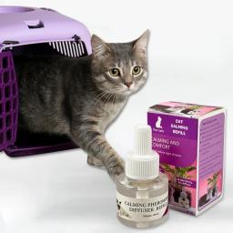 Feromônios Cat Impedir Gatos de Coçar e Urinar, 48ml Anti-Stress Agente Calmante para Gatos, Feromônios, Emocional - Image 1