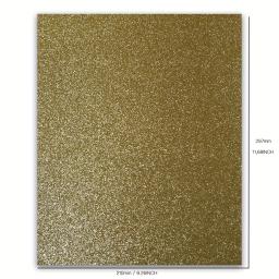 Purpurina Em Pó Cardstock para Artesanato, Papel Non-Drop, Decoração de Festa DIY, Presente de Natal, Tamanho A4, 8 in × 12 in, 10PCs - Image 4