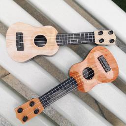 Brinquedo de guitarra ukulele clássico para crianças, instrumentos musicais, mini guitarra, educação precoce, guitarra pequena, 4 cordas - Image 4