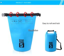 Roadfisher totalmente impermeável 10l/20l/30l saco de viagem seco molhado separação armazenamento caso telefone mochila para praia natação deriva - Image 5