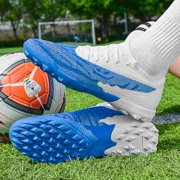 Qualidade Futebol Chuteiras Sapatos com Chuteiras, Durável e Leve, Confortáveis Botas de Futebol, Ao Ar Livre, Futsal Genuine, Cravejado Tênis, Atacado - Image 6