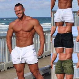 Calções de treino masculino, Roupa de Fitness masculina, Corrida, Musculação, Ginásio, Desporto, Casual, Corrida - Image 1