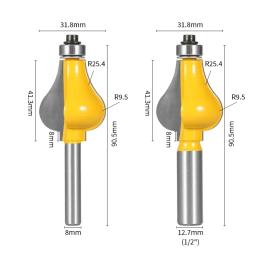 Corrimão Bit Router Bit para Carpintaria, fresa, Face Mill, cortador de madeira, 1Pc - Image 2