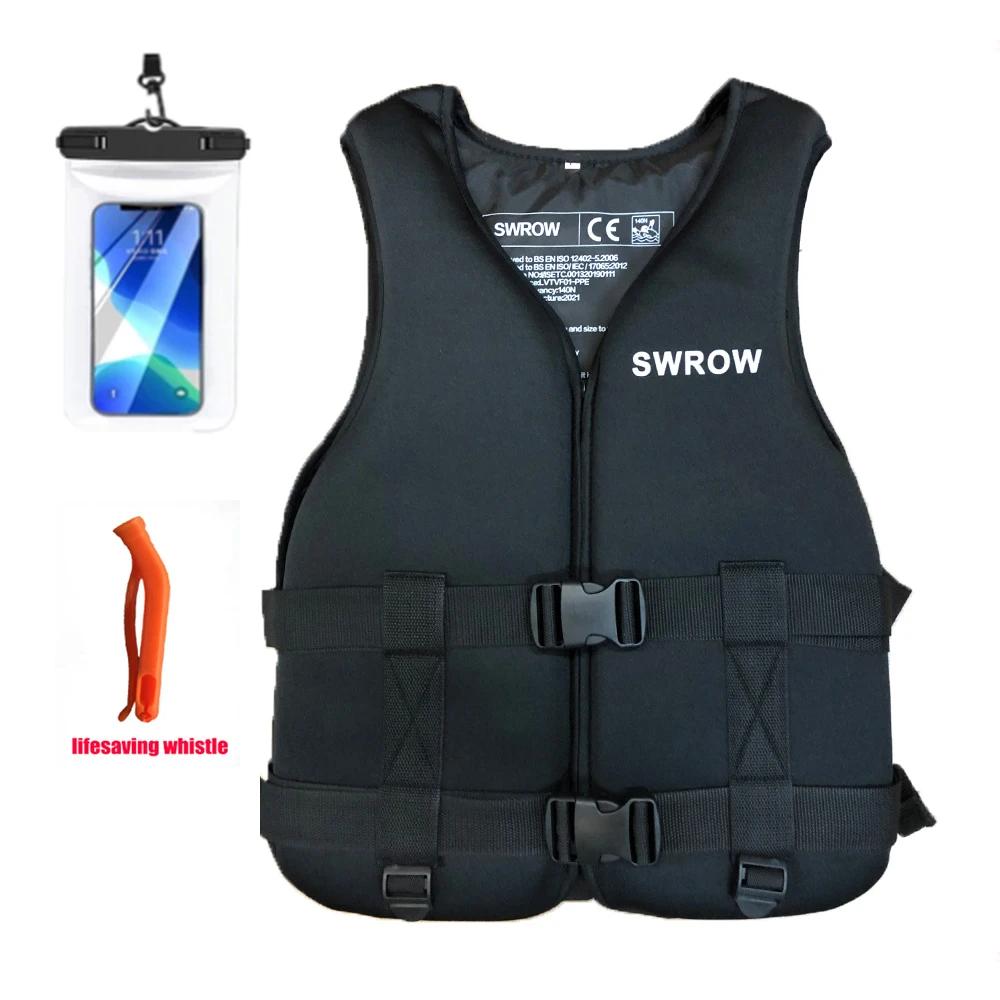 Casaco salva-vidas adulto Neoprene de alta qualidade, Colete flutuante portátil, Esportes aquáticos, Deriva, Natação à vela e Surf - Image 1