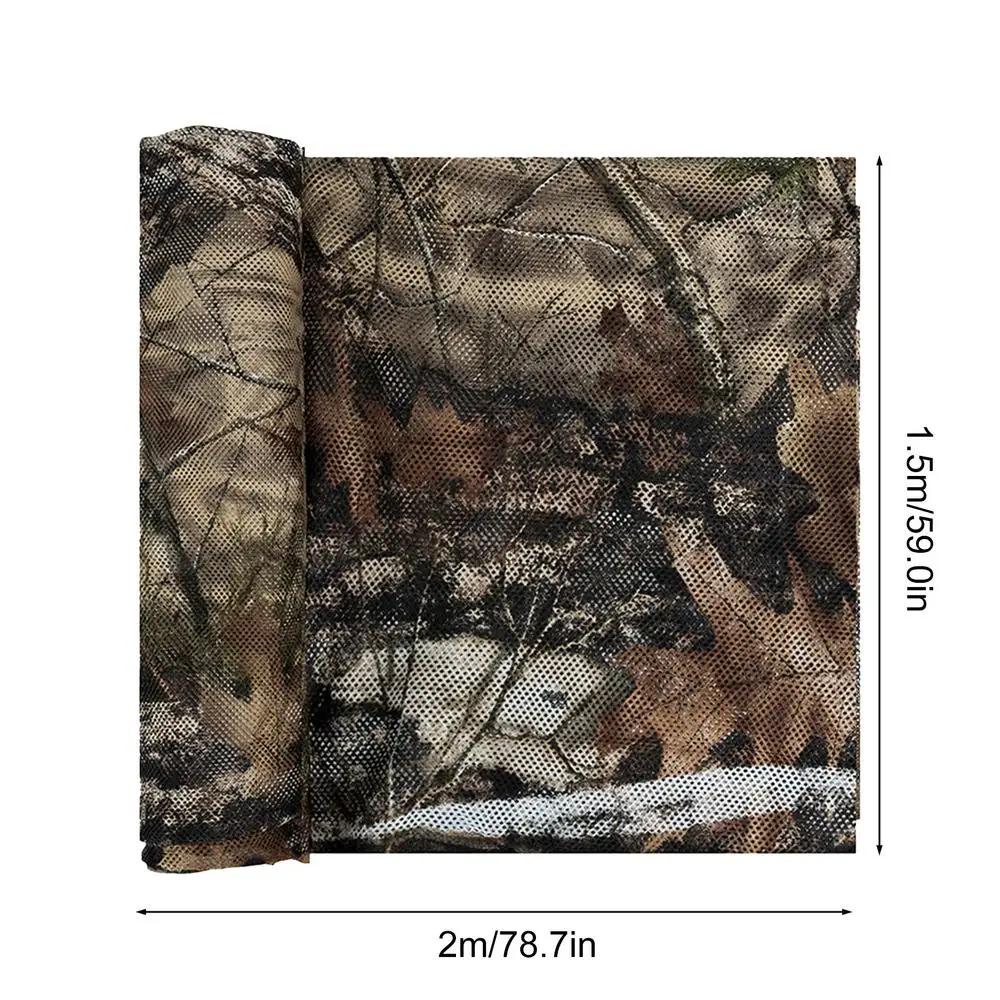 Rede camuflada de malha de camuflagem, rede de camuflagem realista para caça, persianas à terra, fotografia - Image 1