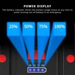 Impermeável LED Camping Lantern, Power Bank, Holofote, Lanterna para Caminhadas, Emergência, Casa, Ao ar livre, Novo, 4800mAh - Image 4