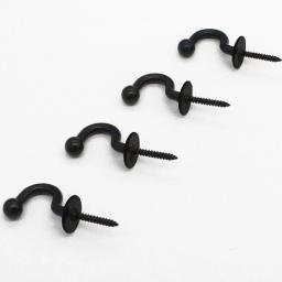Gancho de parede de liga simples com parafuso, pendurado Wall Hanger, Belt Tie Hanger, cores preto e branco, disponível - Image 5