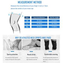 1 par thicked futebol vôlei esportes radicais esqui joelheiras de fitness apoio joelho ciclismo joelho protetor joelheira - Image 6