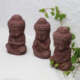 3d molde de silicone buda gesso escultura de concreto que faz a decoração da casa resina epóxi molde diy formas - Image 5