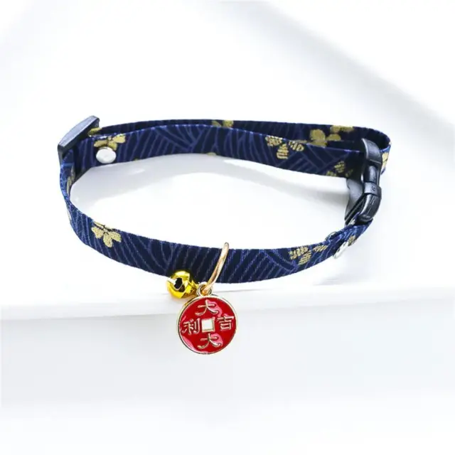 Colar Ajustável Lucky com Decoração de Sino para Gatos e Cachorros - Novidade da Primavera