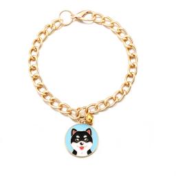 Pet Dog Colar com Sino Hip Hop Estilo Puppy Collar Moda Colar De Gato Padrão Dos Desenhos Animados Pet Gatinho Colar Chihuaua Suprimentos - Image 6