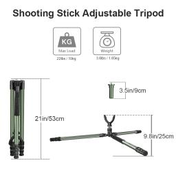 Tripé de alumínio para caça, suporte para tiro em forma de v, jugo 360, giratório, telescópico, tripé para câmera - Image 2