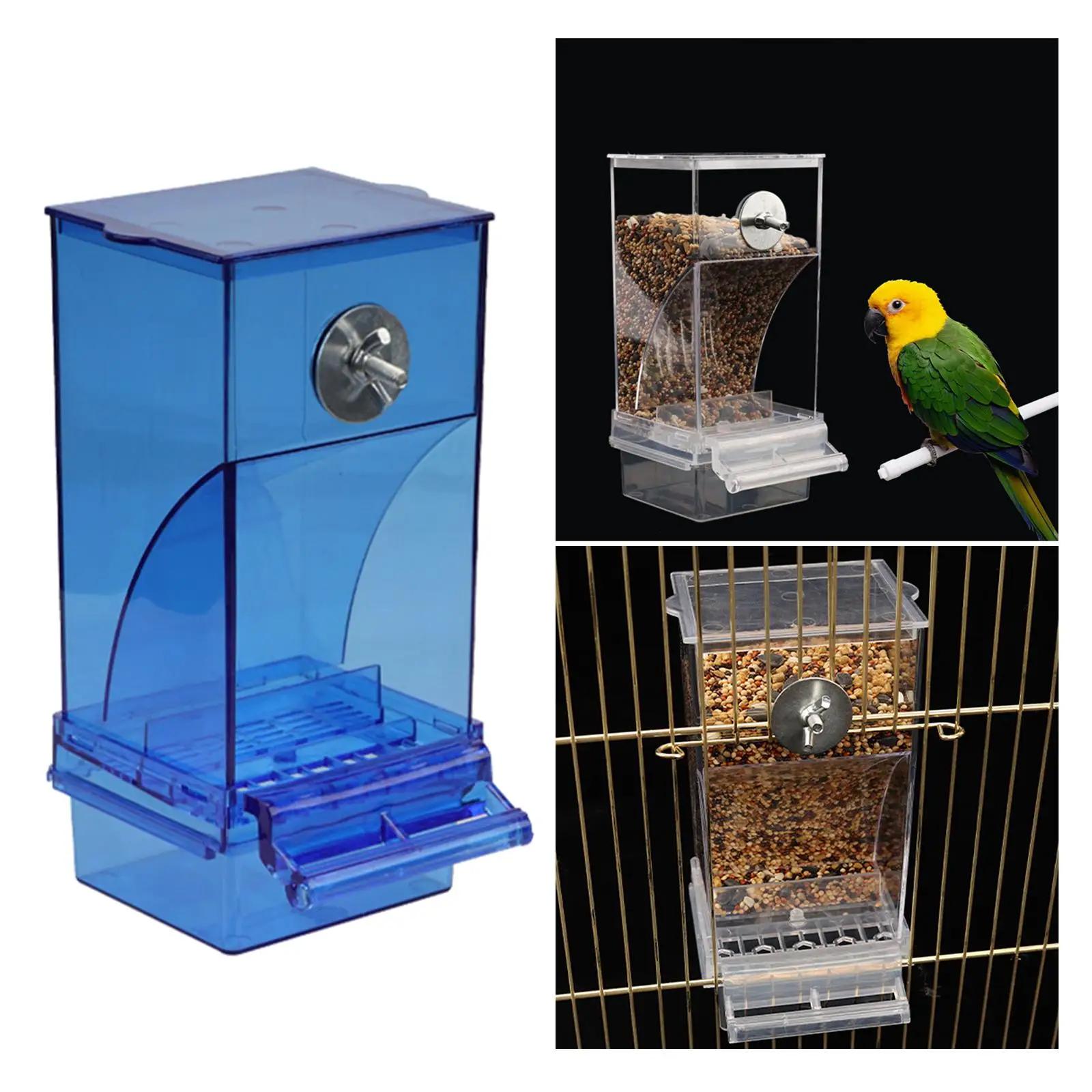 Alimentador automático de pássaros sem problemas, alimentador de papagaio, acessórios para gaiola para periquito periquito e canário, periquito - Image 1