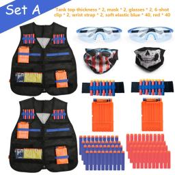 NOVO Kids Tactical Vest Suit Kit Set para Nerf N-Strike Elite Series Outdoor Game Kids Tactical Vest Holder Kit Acessórios Brinquedos - Image 1