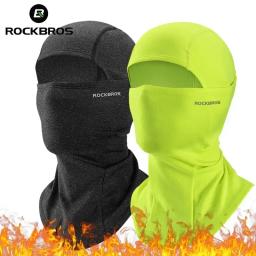 Rockbros manter quente balaclava inverno feminino capacete da bicicleta da motocicleta boné interno ciclismo esqui máscara facial térmica à prova de vento chapéu - Image 1
