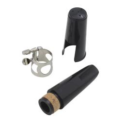 Bocal clarinete braçadeira tampa, uma palheta tampa plástico, cor preta - Image 5