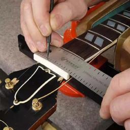 Profissional guitarra corda travesseiro slot régua - Image 2