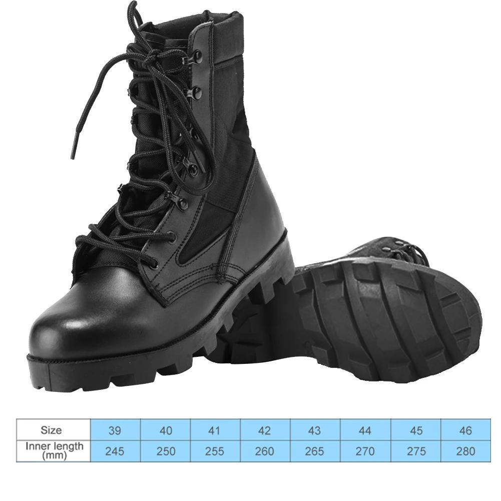 Botas de cano alto masculino do Deserto do Panamá, botas antiderrapantes para motocicletas, sapatos de treinamento ao ar livre para caminhadas e caça, 39-46 - Image 1