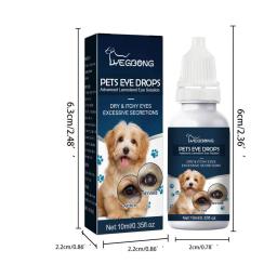 Colírio Suave Duradoura para Animais de Estimação, Absorção Rápida, Anti-coceira, Uso Externo, Colírio para Cães, Ingredientes Seguros, 10ml - Image 6