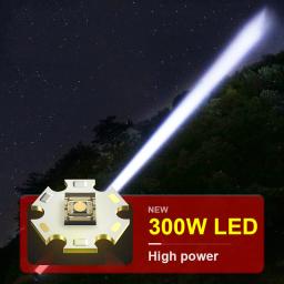 Lanterna LED mais poderosa Lanterna recarregável USB Lanterna de alta potência Lanterna tática Long Shot Lâmpada de mão para acampamento - Image 2