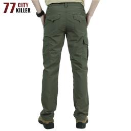 Calças soltas, respirável de secagem rápida masculina, calça tática militar, casual com elástico na cintura, verão - Image 4