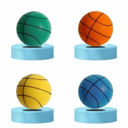 Bouncing bola mudo indoor silencioso basquete 18cm espuma basquete silencioso bola macia salto cesta bola brinquedo crianças jogos esportivos presente - Image 2
