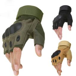Luvas de ciclismo de meio dedo para homens, ao ar livre, escalada, esportes, caça, acampamento, caça, motocicleta, bicicleta, acessórios - Image 1