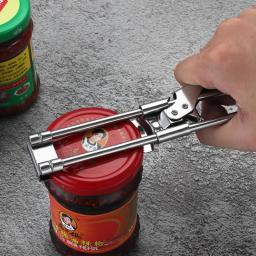 Abridor De Lata De Aço Inoxidável Ajustável, Ferramentas De Cozinha Criativas, Abridor De Garrafas De Jarra Manual, Acessórios Multifuncionais, Home Gadgets - Image 2