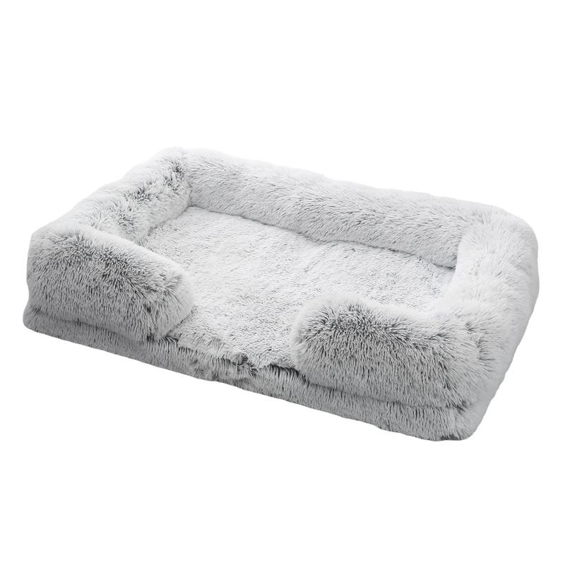 Plush confortável durável sofá cama para animais de estimação, fundo Nonskid, cão ortopédico camas, tamanho médio gato camas - Image 5