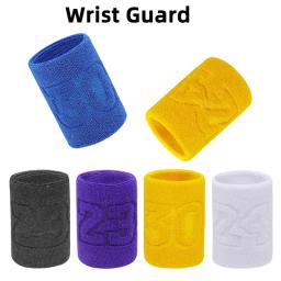 Pulseira elástica de algodão para homens e crianças, suporte número 30, cinta de pulso para basquete, ginástica fitness, tênis, absorção de suor - Image 1