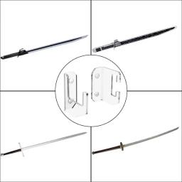 Horizontal espadas Display Hanger, Lightsaber Stand, montagem na parede, acrílico suporte, Clear Rack - Image 3