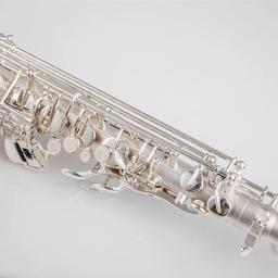 Nova chegada alto eb tune saxofone latão banhado a prata sax e plana instrumento musical com caso de náilon bocal frete grátis - Image 2