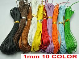 Cor misturada de algodão encerado Beading cordão para pulseira e colar, 10 vertentes, alta qualidade, UE e EUA Quality Stand, 1mm, 100 m - Image 5