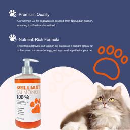 Natural Omega Fatty Acids Suplementos Nutricionais para Cães e Gatos, Óleo Pet, Sem Tratamento Químico, 8 floz, 200ml, 21 - Image 4