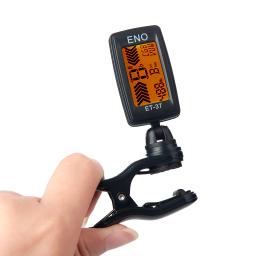 Eno ET-37 clip-on afinador de guitarra cor display digital afinador de guitarra para guitarra acústica baixo ukulele peças de guitarra acessórios - Image 6