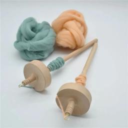 Sólido De Madeira Spin Yarn Spindle, Handmade De Armazenamento De Lã, Agulha, Gota, Iniciantes, DIY, Costura Acessórios, Ferramenta, Top - Image 2