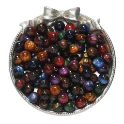Conjunto de 20-50 contas de acrílico com glitter, olho de gato, redondo, para pulseira, charme, espaçador, tomada de jóias, diy, diy - Image 6