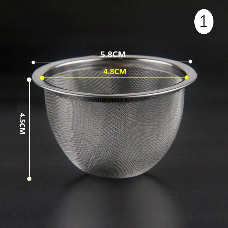 304 aço inoxidável reutilizável chá infusor, chá coador, bule, folha de chá solta, filtro de especiarias, acessórios de cozinha, 1pc - Image 1