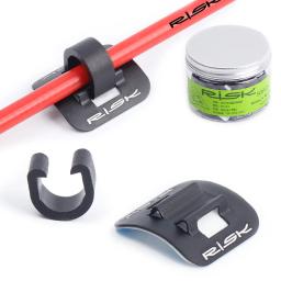 2/4/6 pçs tubo de óleo de bicicleta de alumínio braçadeira fixa adaptador stick-on guia de cabo de mudança de bicicleta caixa de freio linha fivela tubo clipe - Image 1